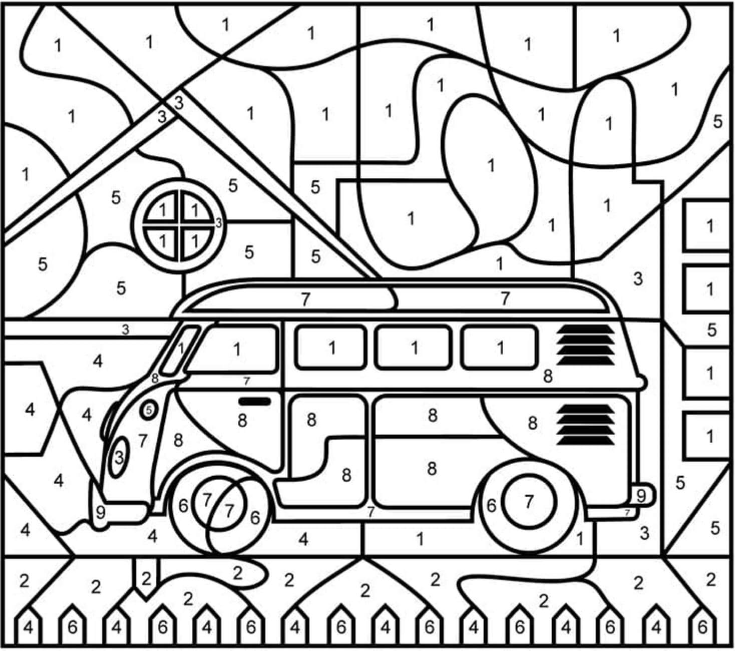 Truck Color By Number