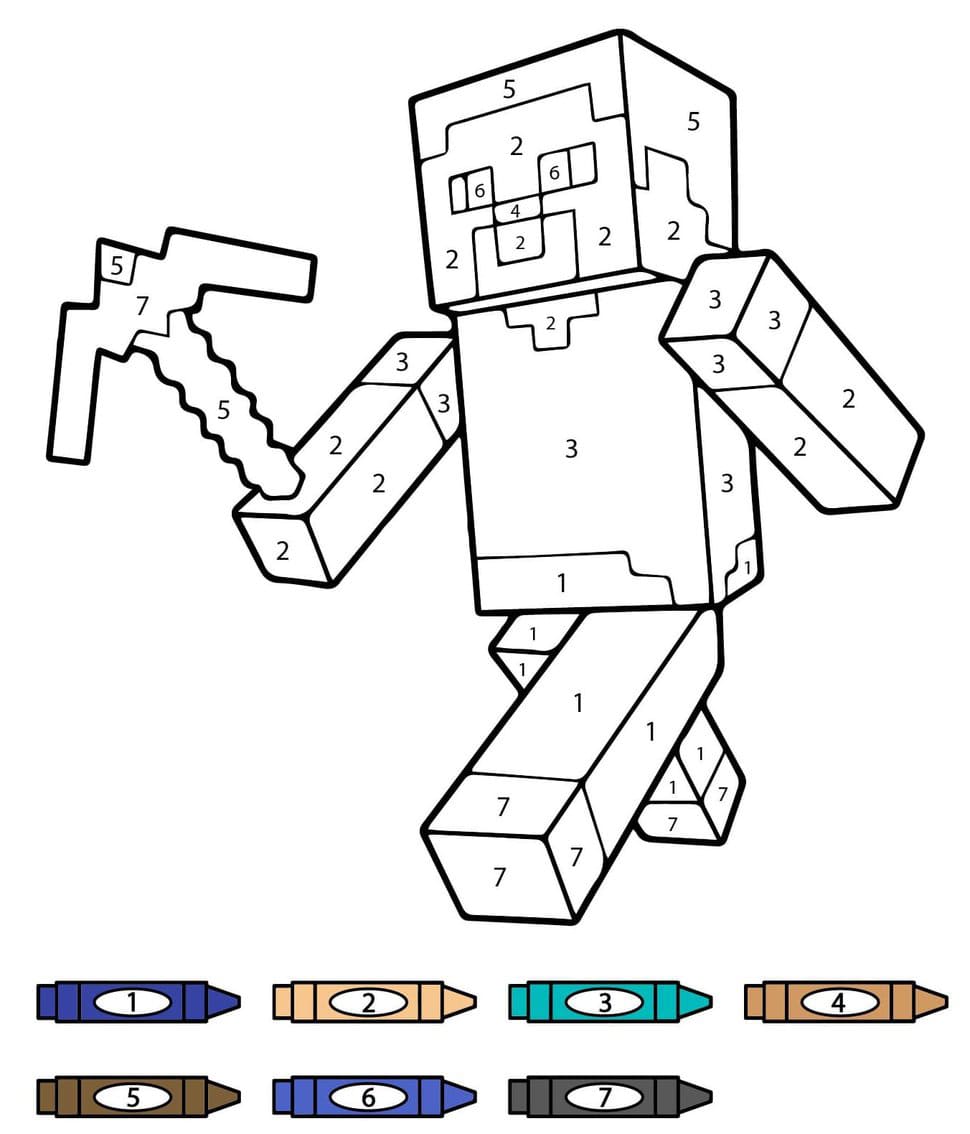 Minecraft Player Color By Number