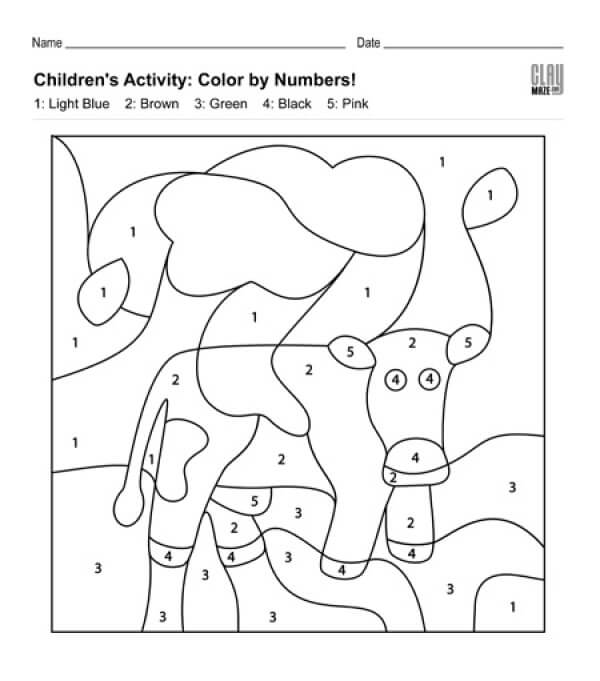 Abstract cow painting color by number Color By Number