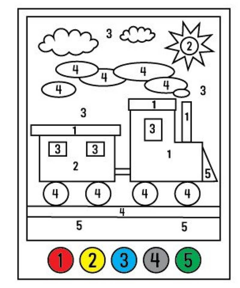 Easy train color by number