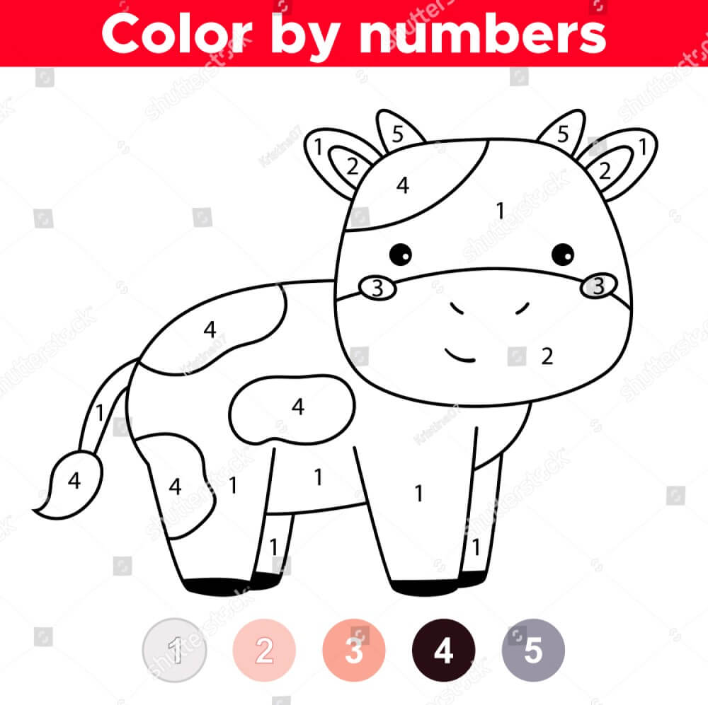 Cow Color By Number
