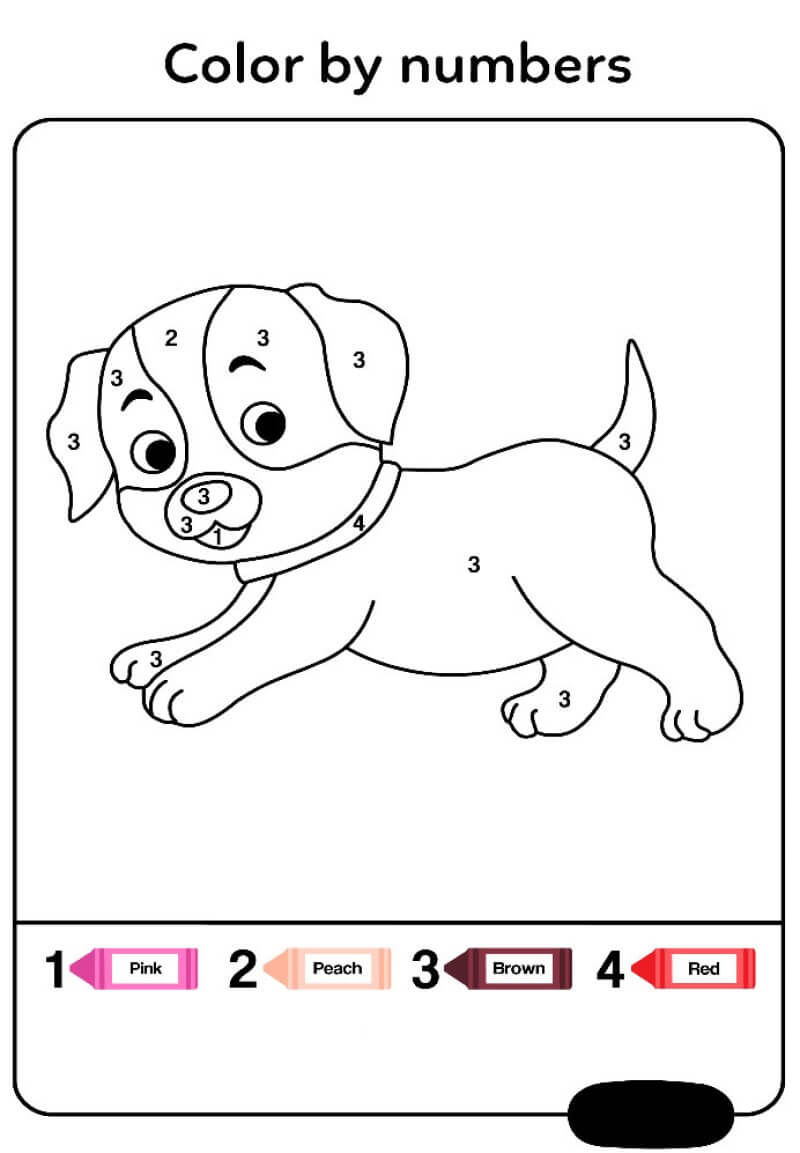Dog Color By Number