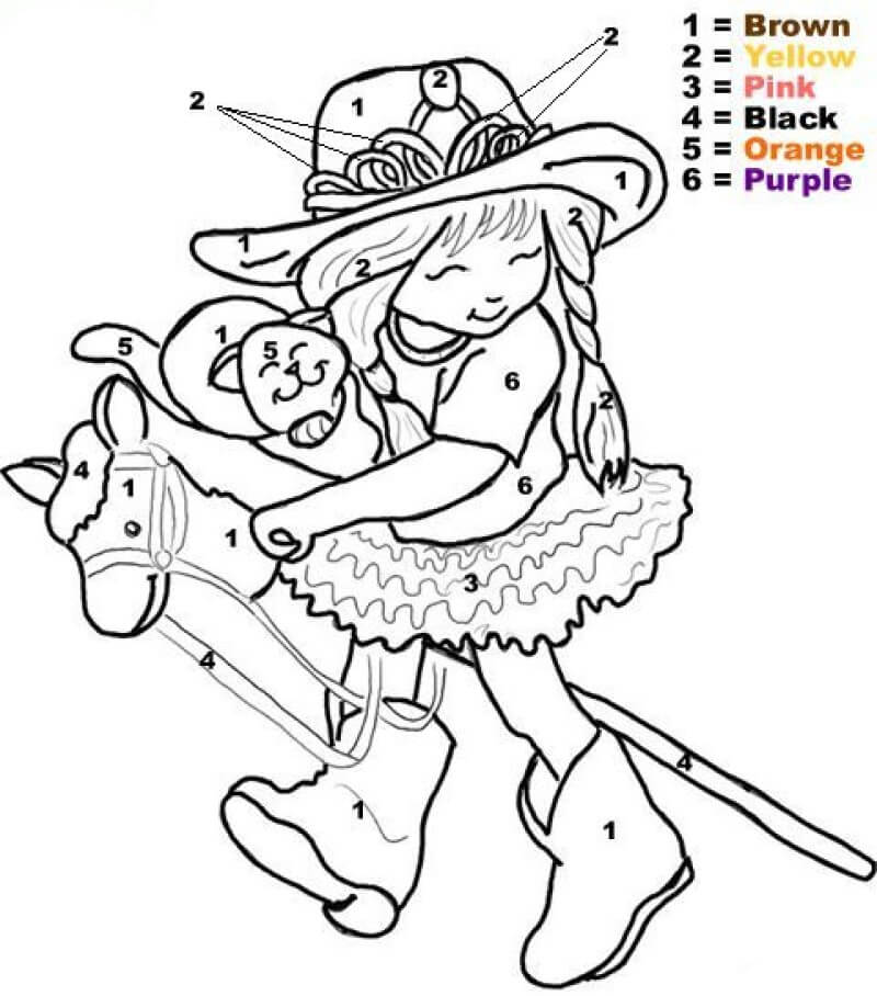 Girls Color By Number