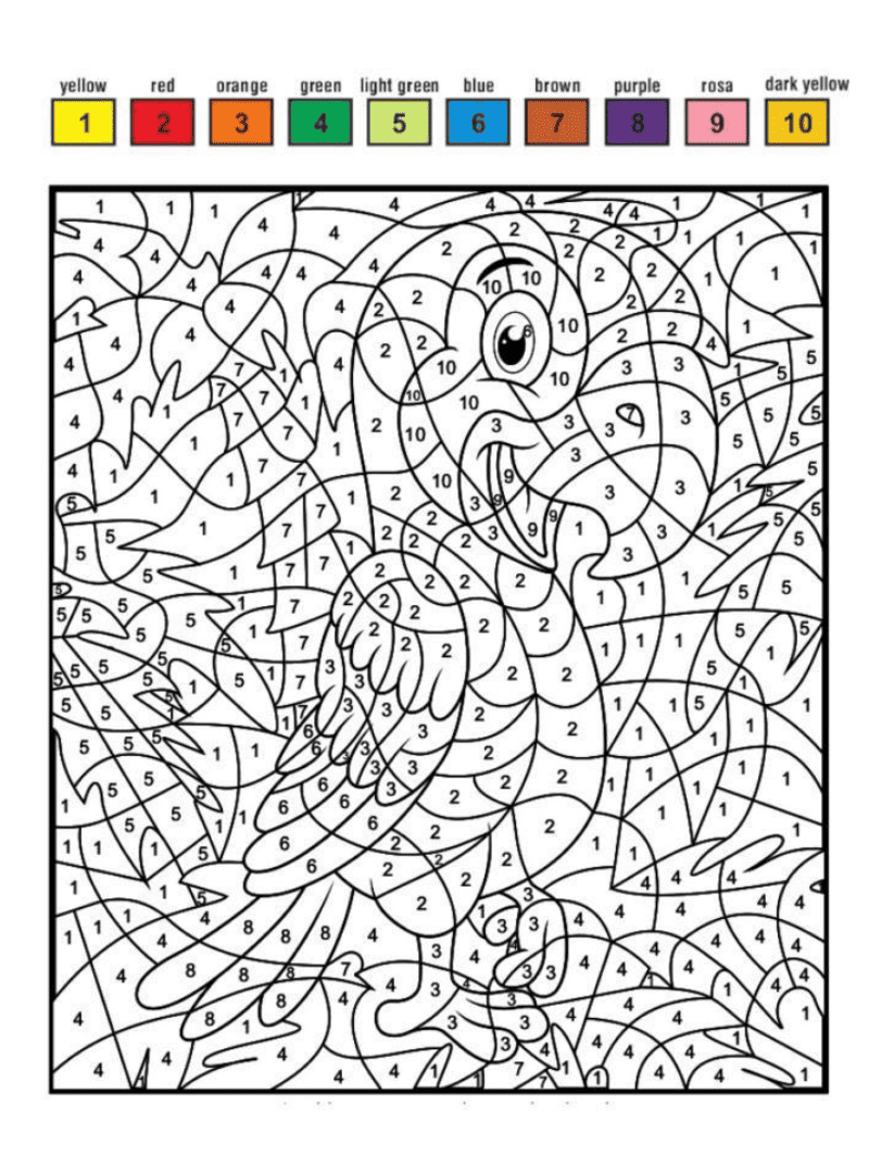Halloween Color by Number - sheet 5