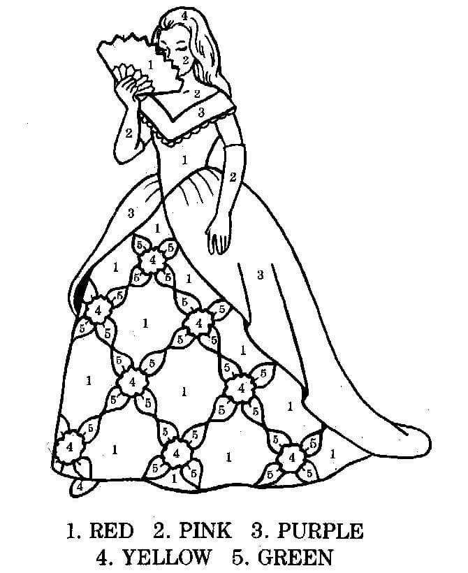 Wonderful Princess Color By Number