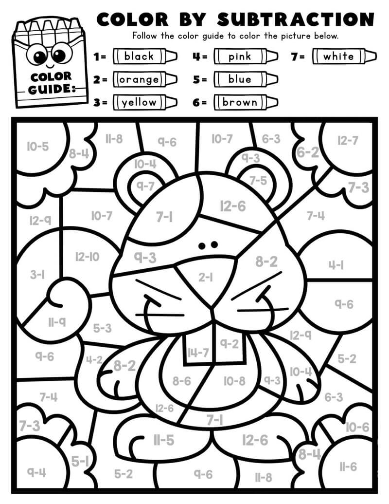 Autumn beaver color by number