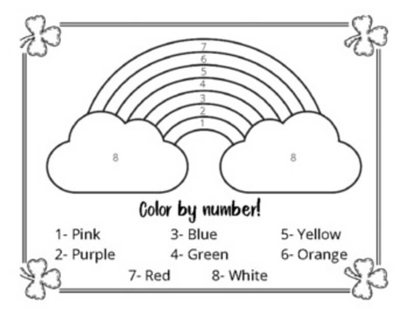 Big rainbow color by number