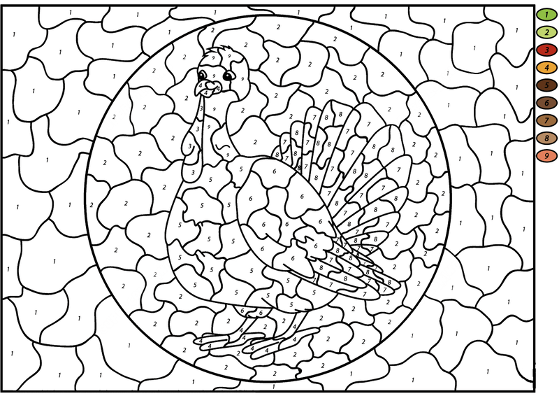 Big Turkey color by number