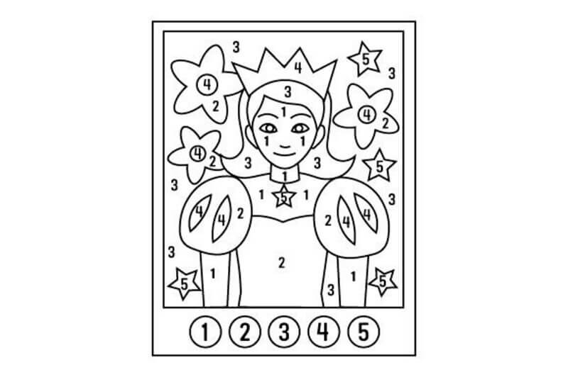 Easy Princesscolor by number