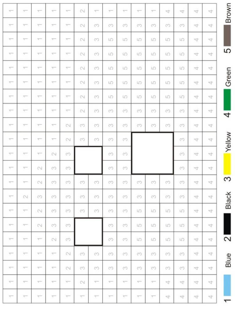 Hidden Mystery color by number
