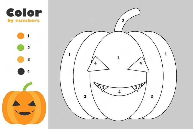Pumpkin Color By Number