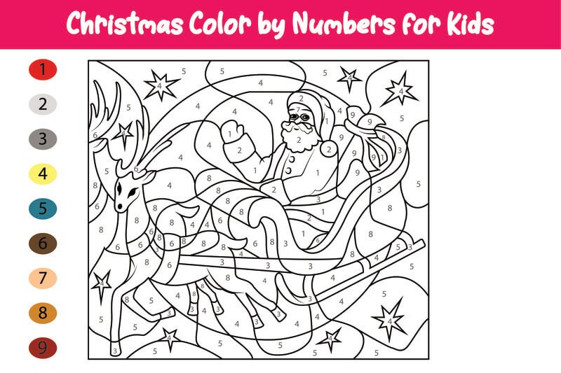 Christmas Color By Number