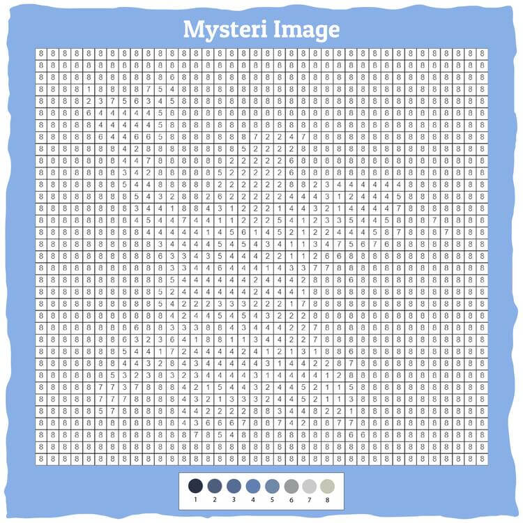 Super hard Mystery color by number