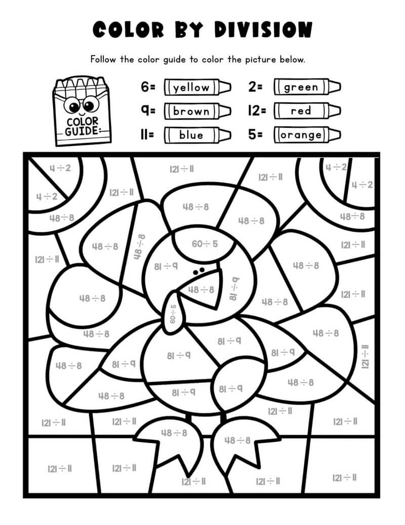 Division Color By Number