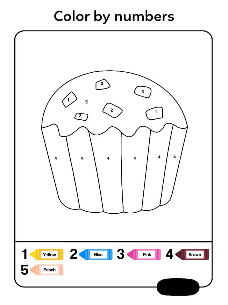 A good cake color by number