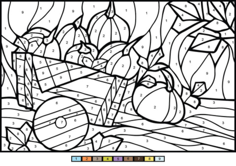 Country food color by number