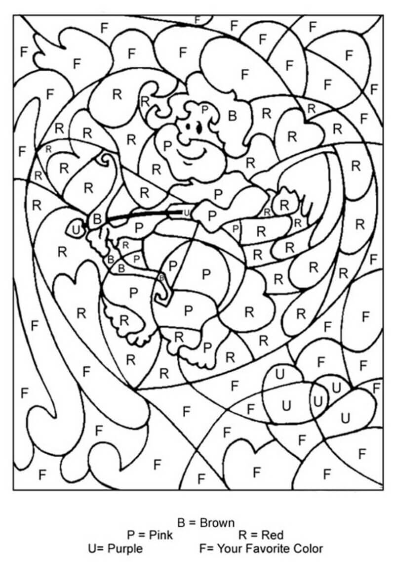 Cupid color by number