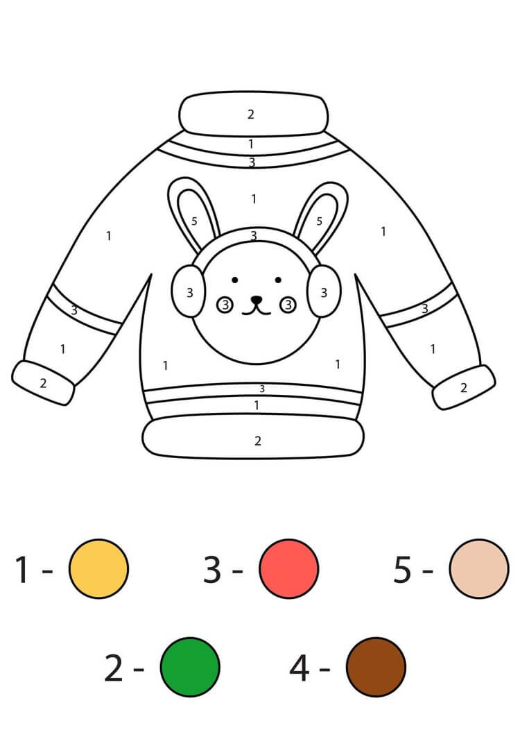 Easy sweater color by number