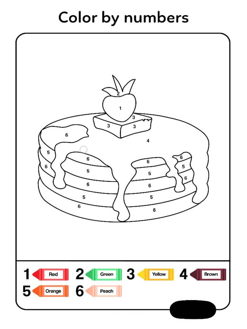 Pancake color by number