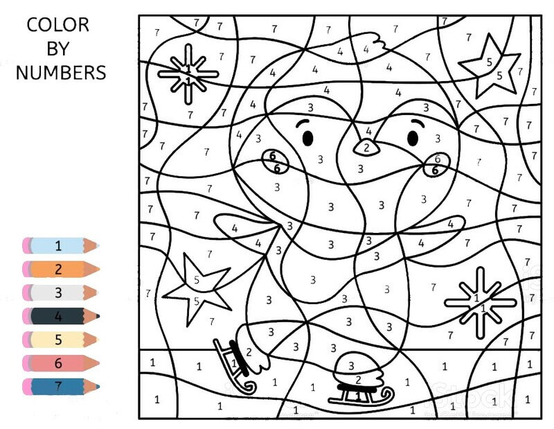 Penguin Color By Number
