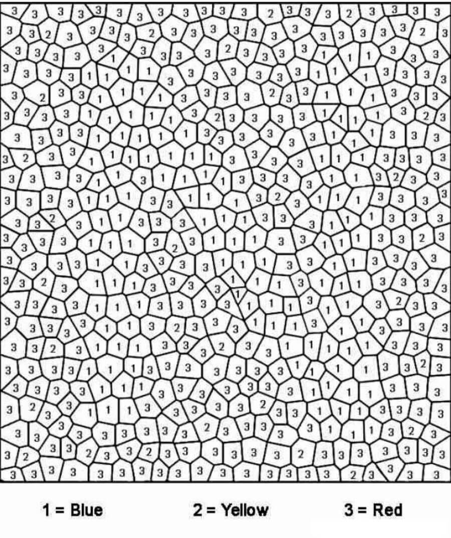 Really Hard color by number Color By Number