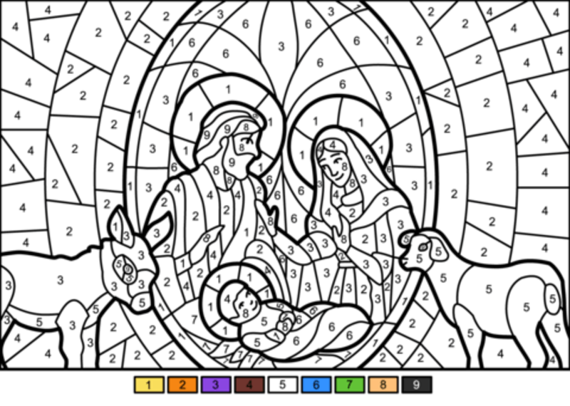Jesus Color By Number