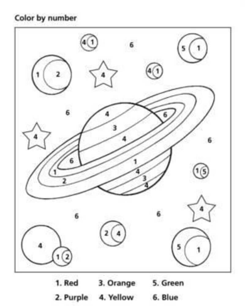 Space  Color By Number