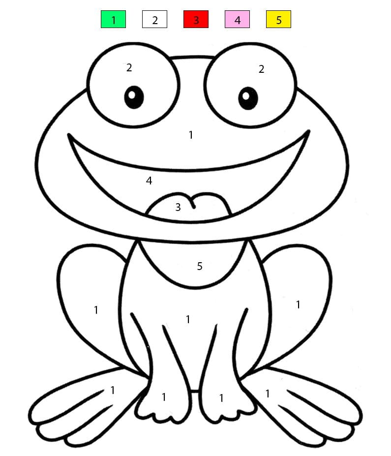 Laughing Frog Color By Number