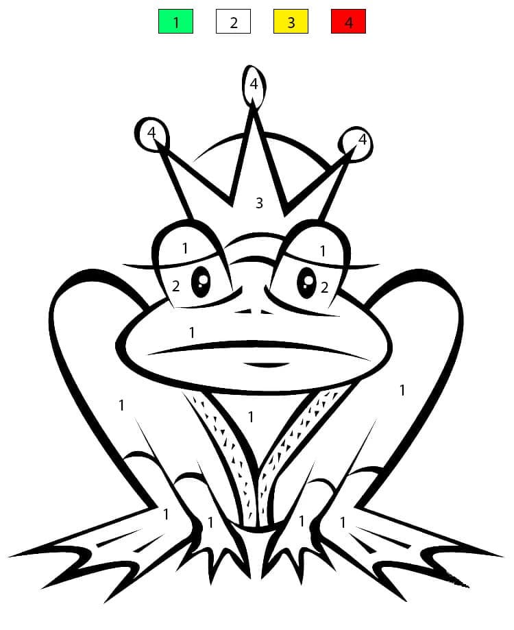 The Frog Prince Color By Number