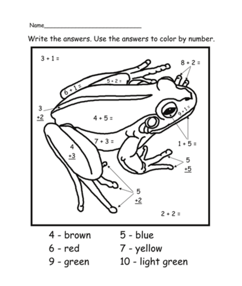Reality Frog color by number