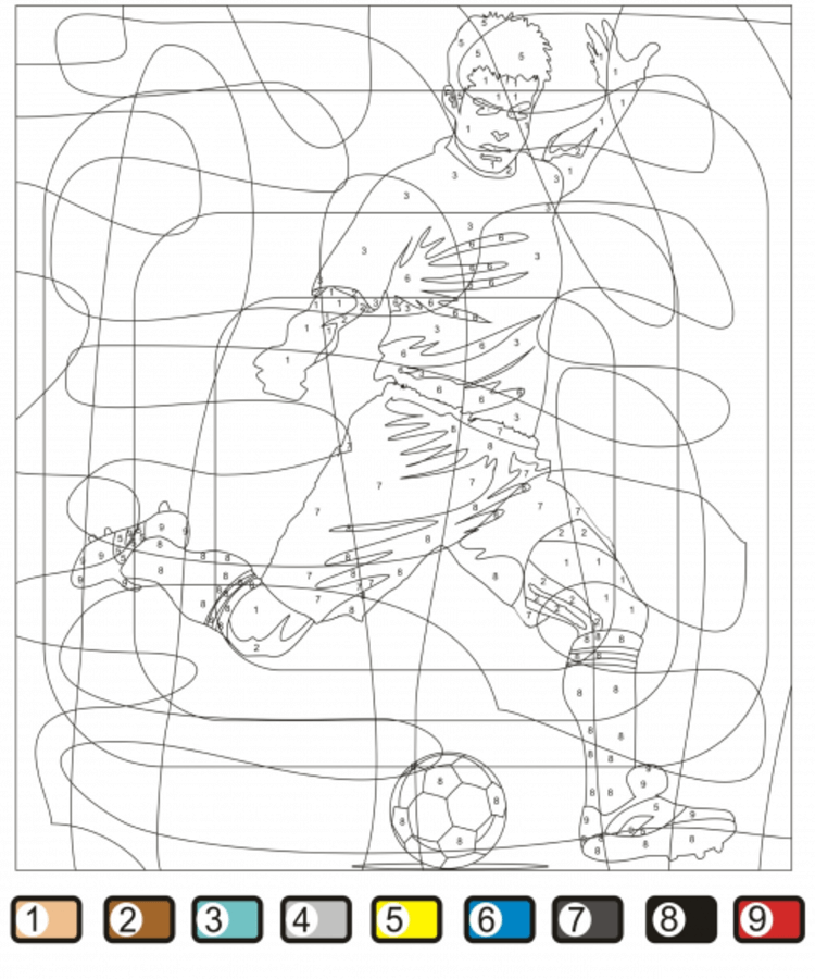 Shooting Ball color by number