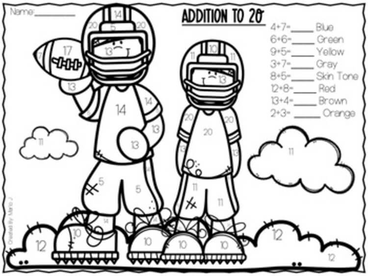 Two players color by number