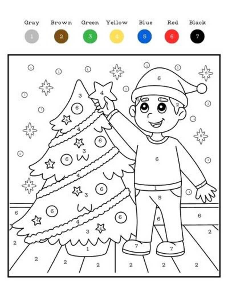 Christmas Tree and the boy