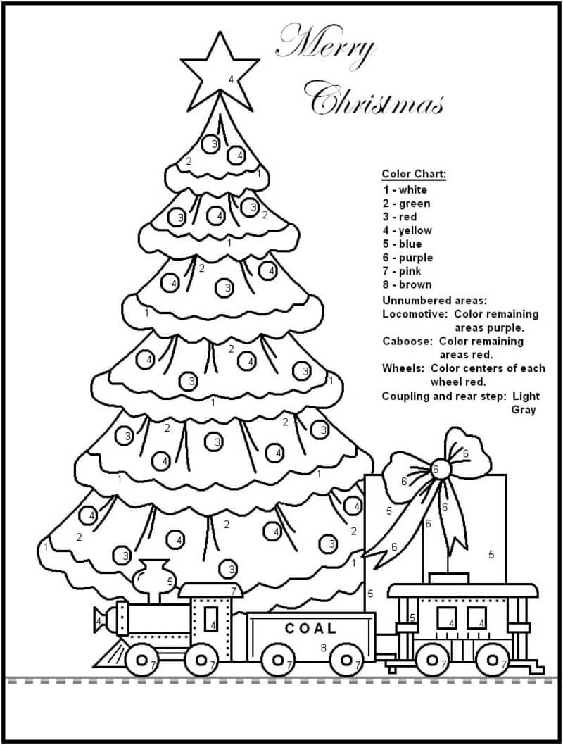 Christmas Tree and the train toy