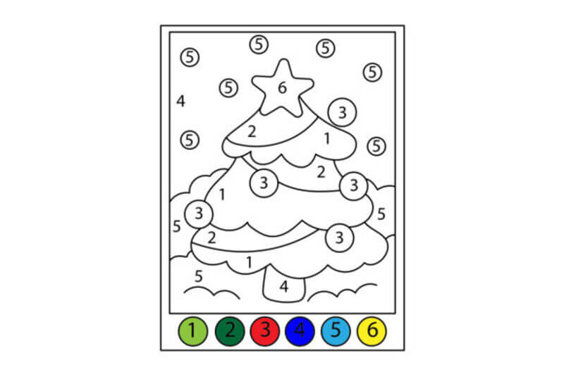 Christmas Tree with the star on top
