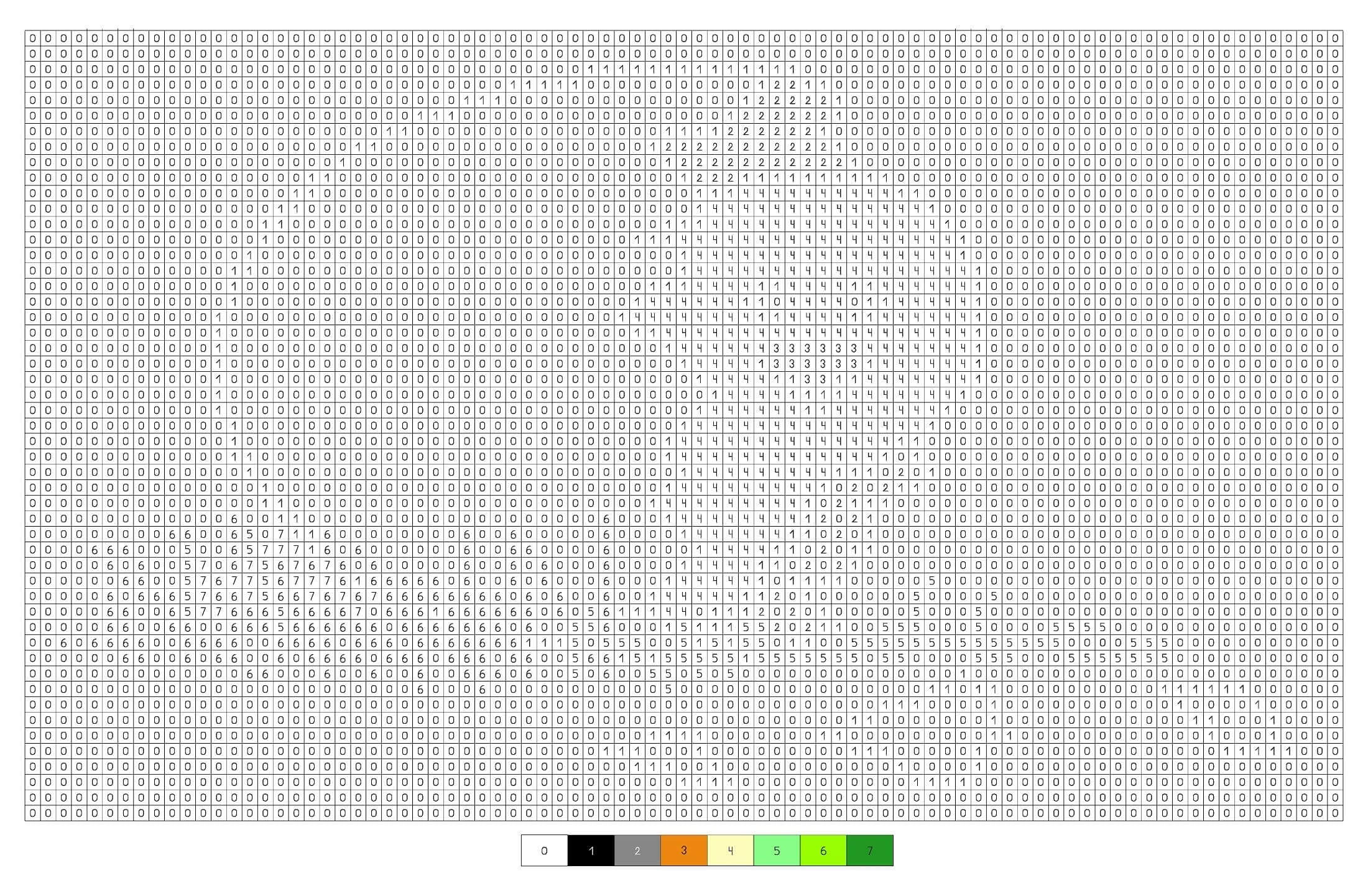 Chick Pixel Color by Number