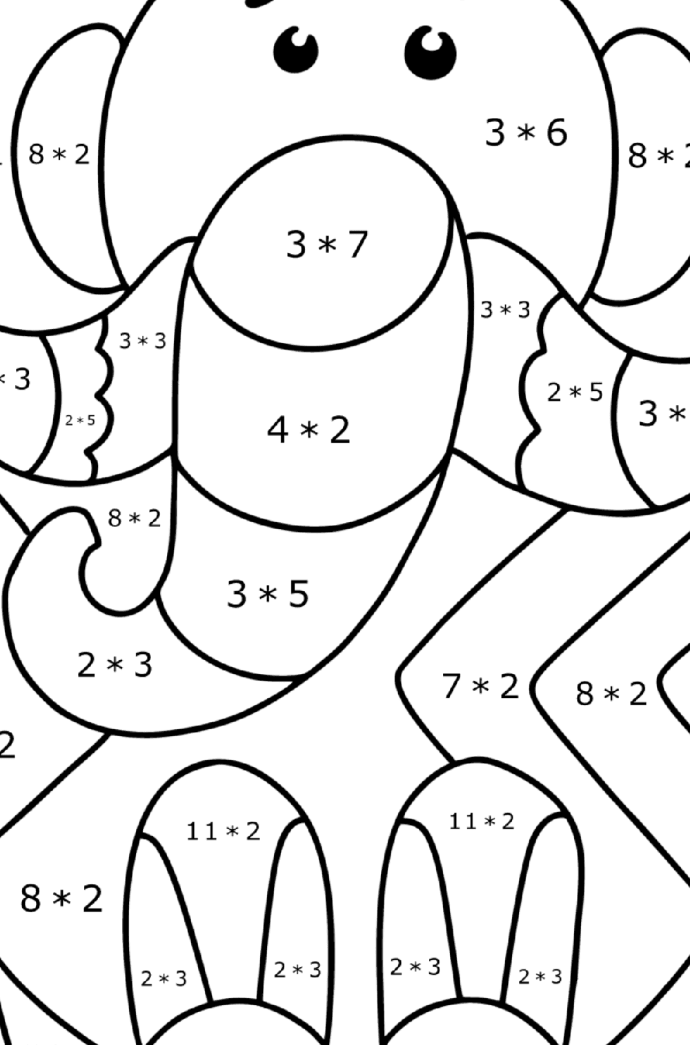 Elephant Color by Multiplication