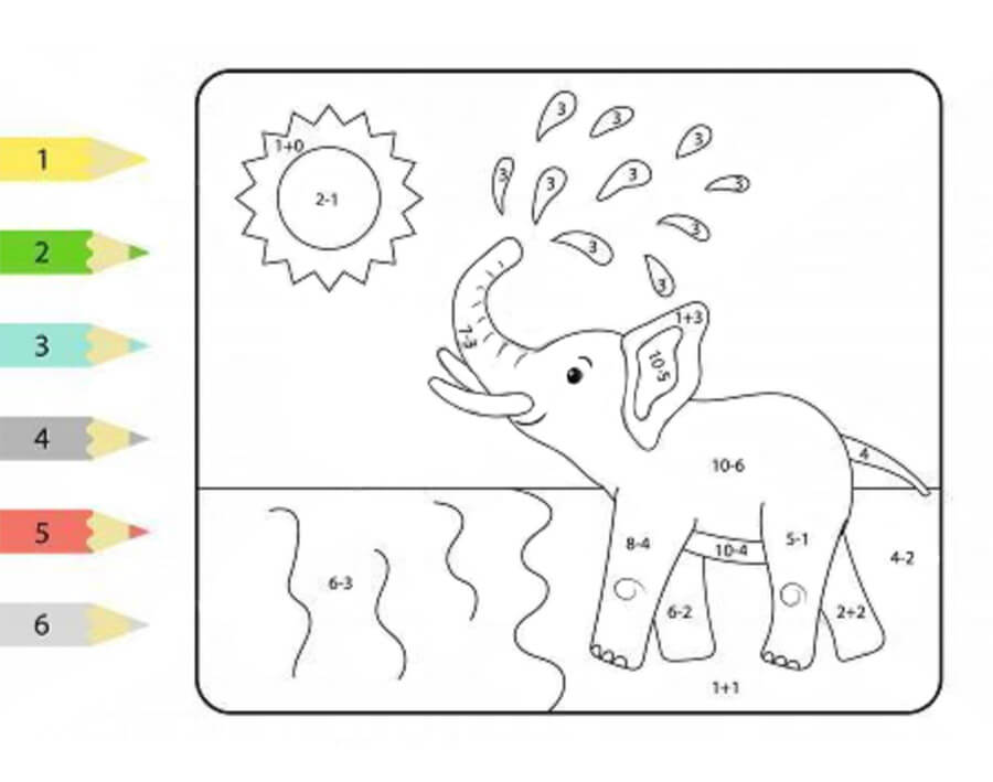 Elephant Color by Simple Math