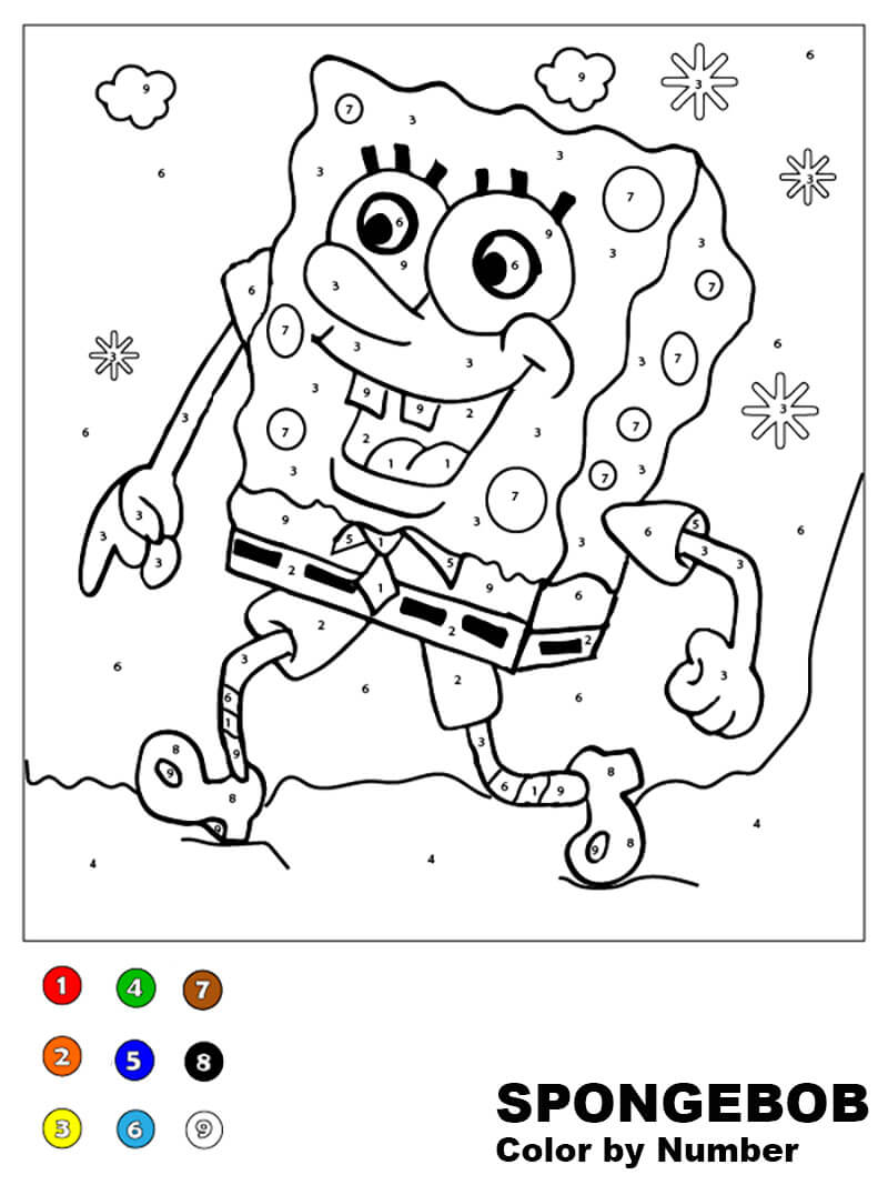 SpongeBob Squarepants Color by Number