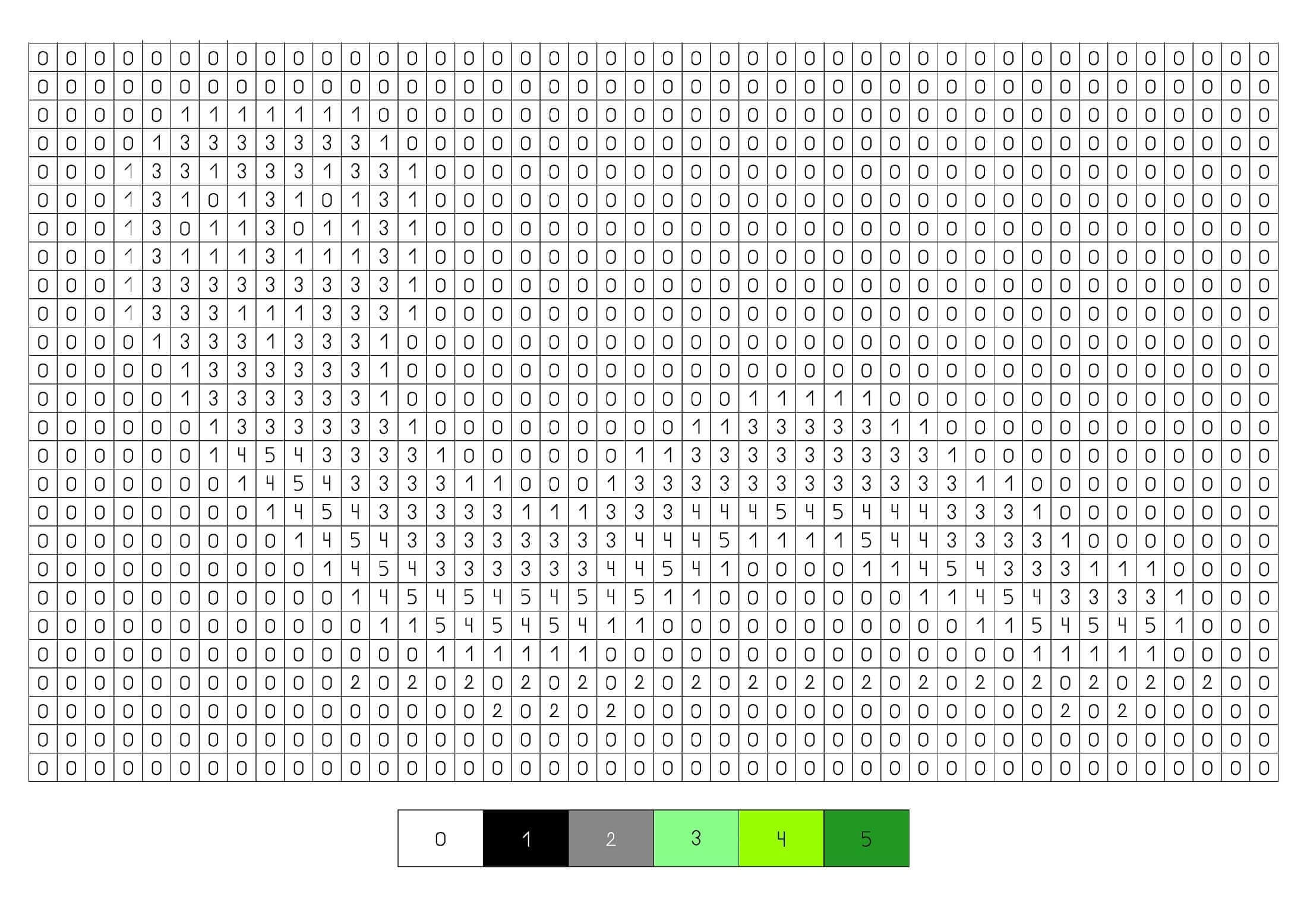 Worm Pixel Color by Number