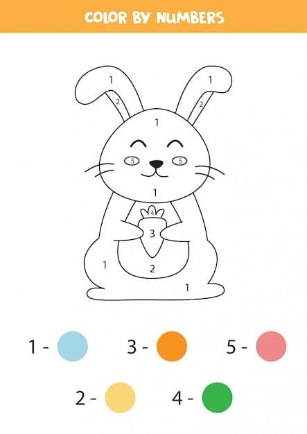 Happy Rabbit Color By Number