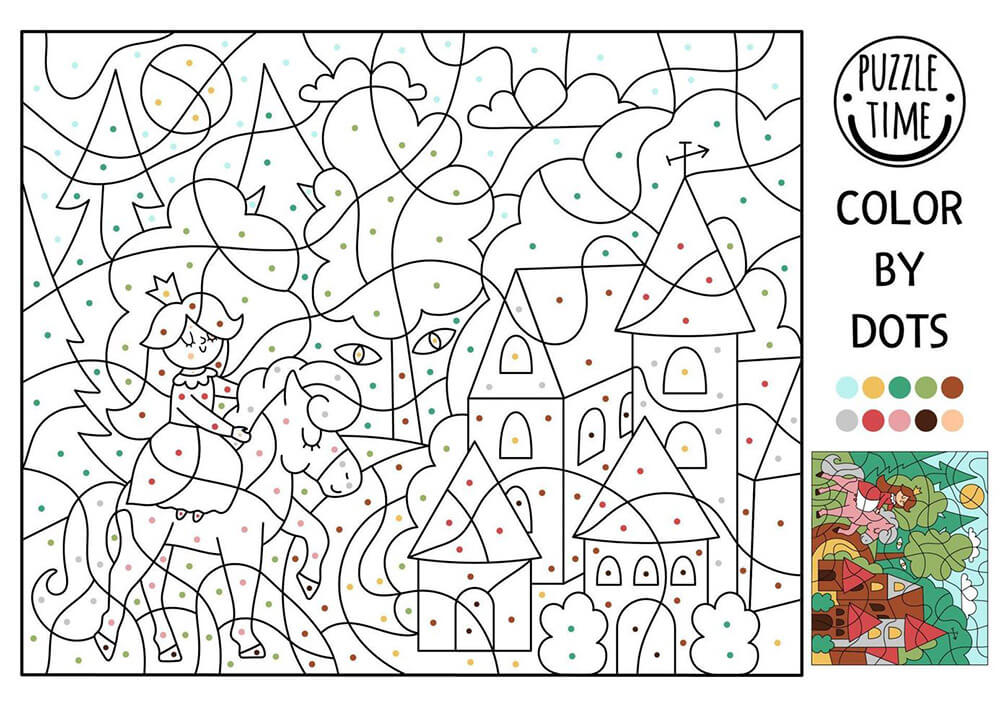 Landscape Color by Dots