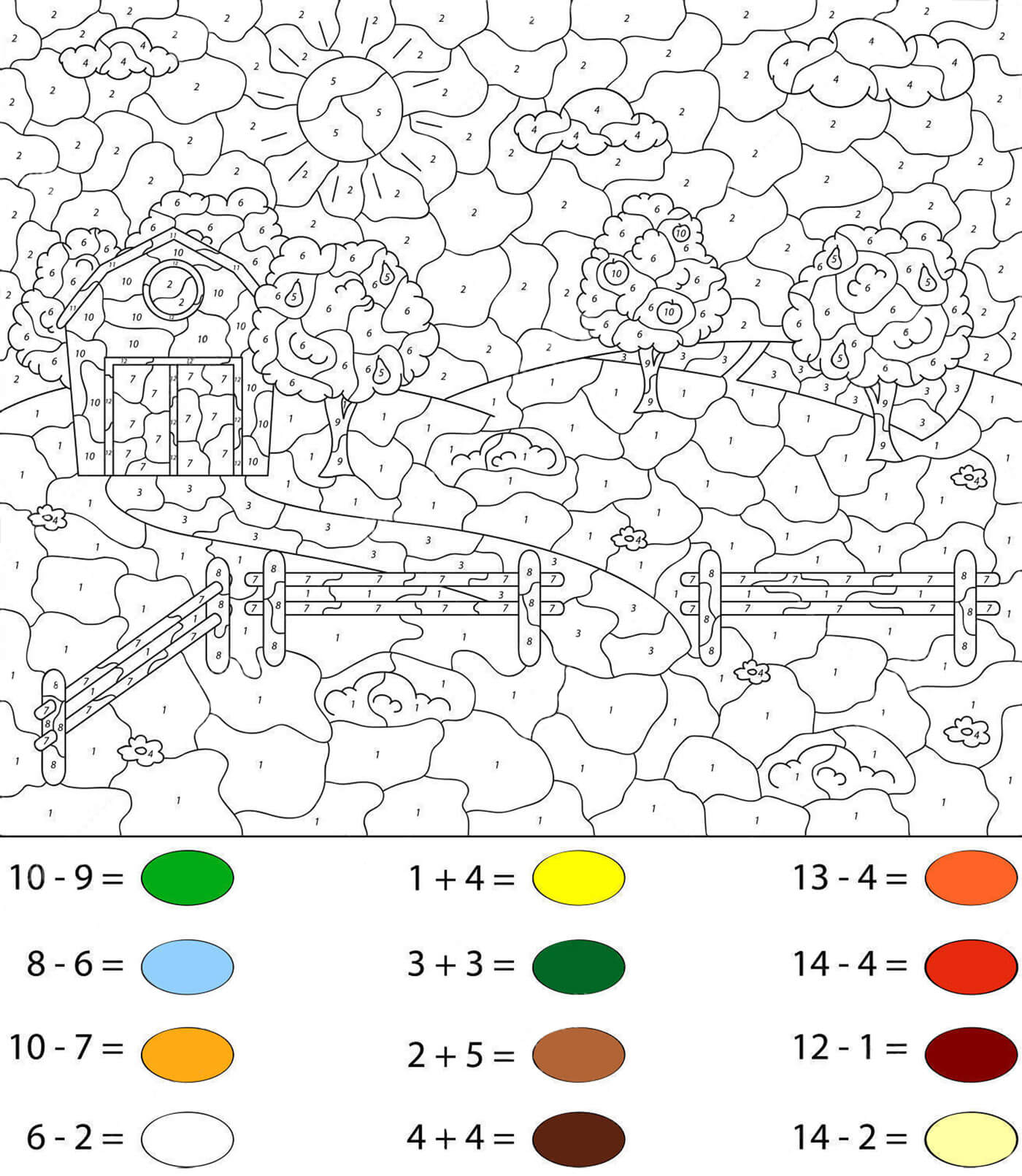 Landscape Color by Math