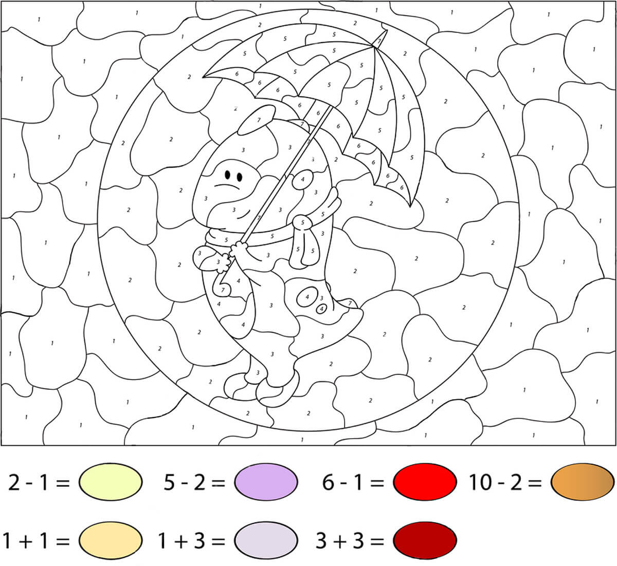 Umbrella Color by Math