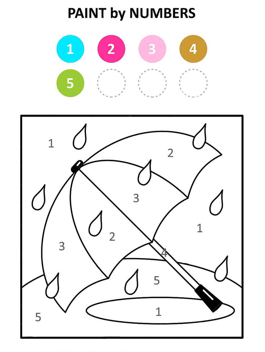 Umbrella Paint by Numbers