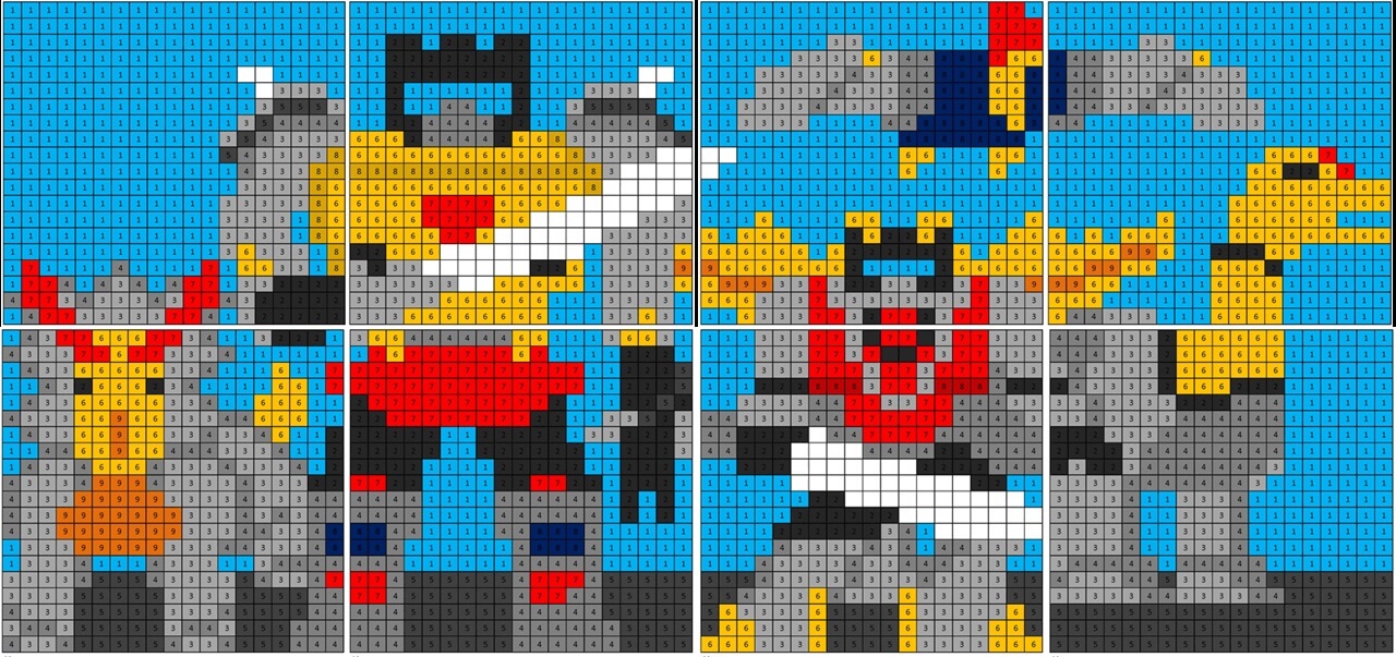 Dinobots Coloring Mural Color By Number