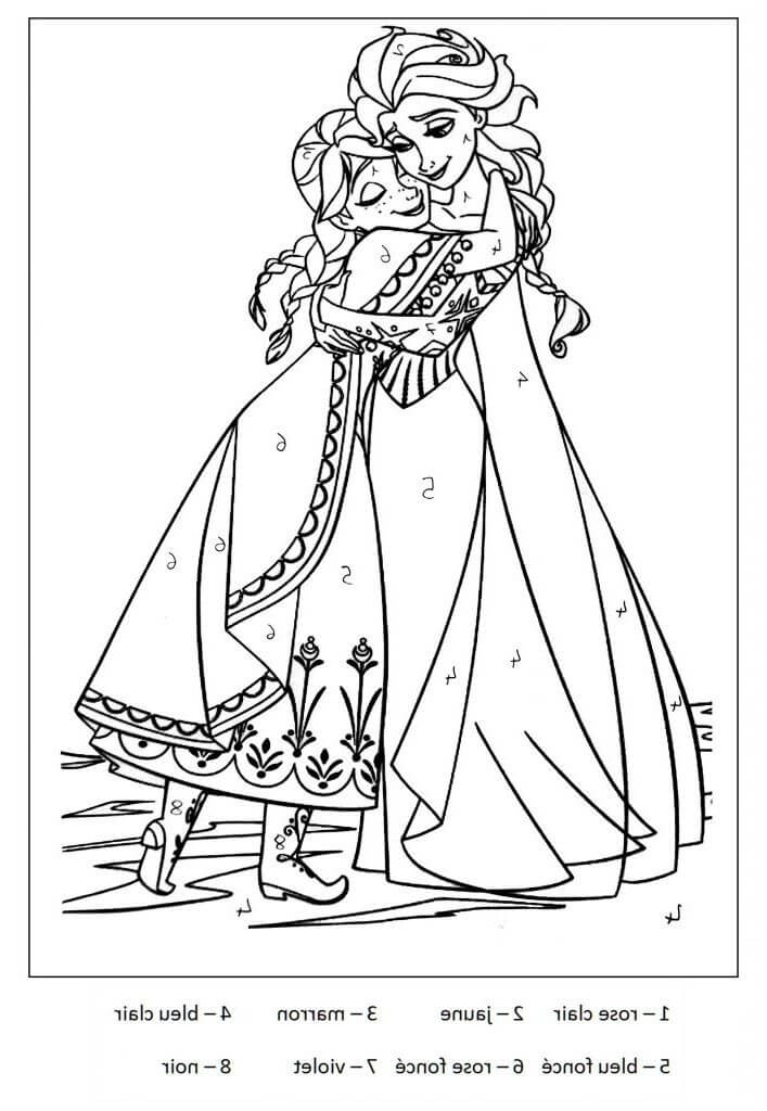 Elsa Color By Number