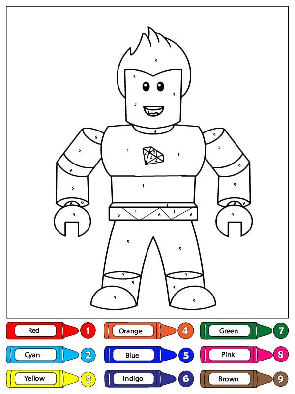 Fun Roblox Color By Number