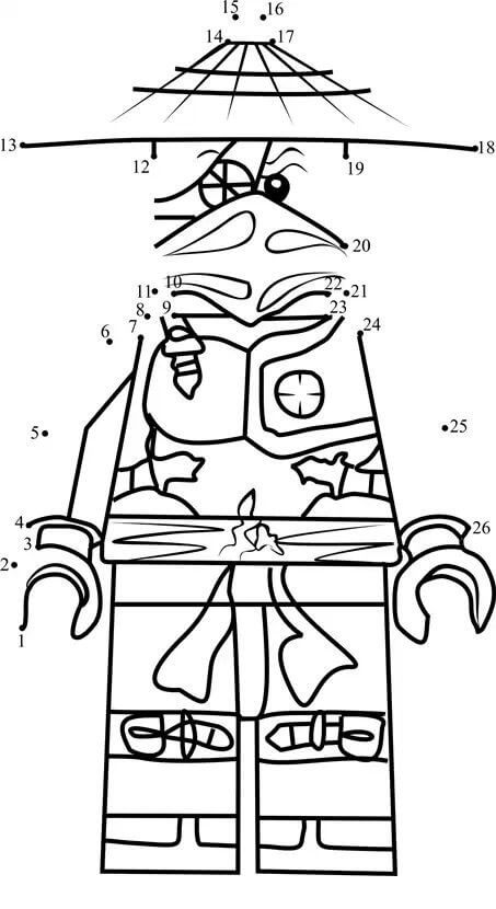 Lego Sensei Wu Color By Number