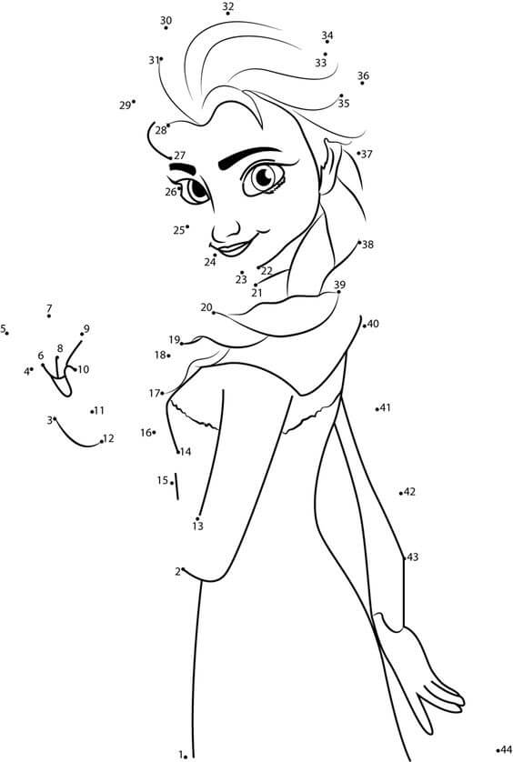 Portrait of Elsa Color By Number